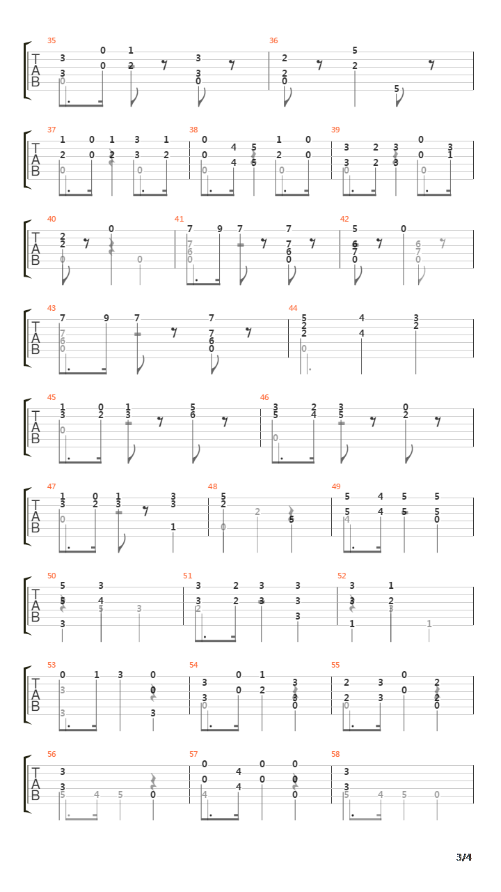 Opus 35 No 16 (Segovia Study 15)吉他谱