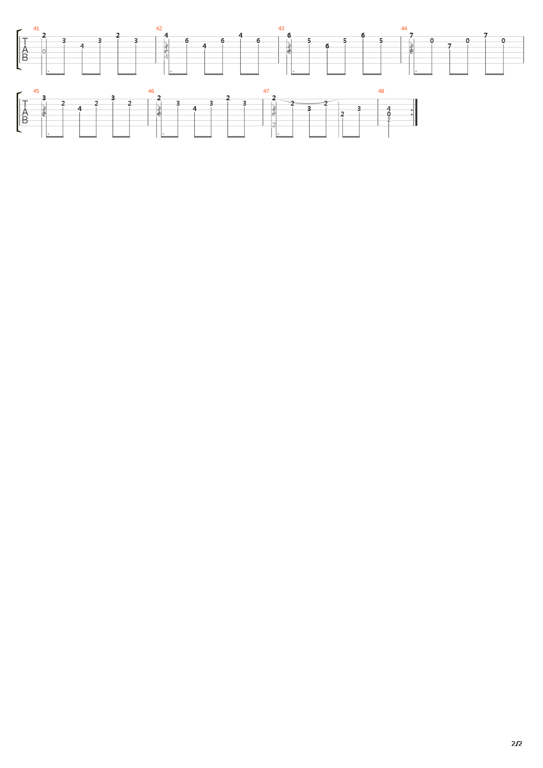 Opus 35 No 22 in B minor吉他谱