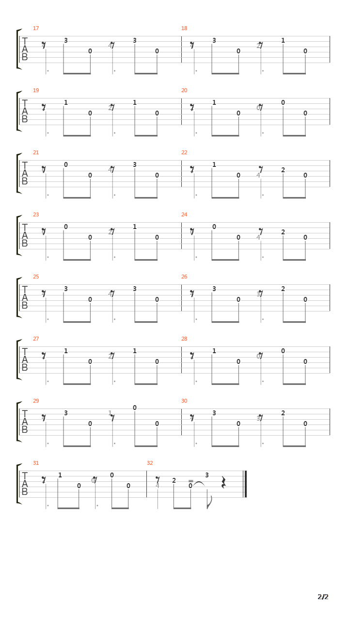 Opus 60 No 11吉他谱