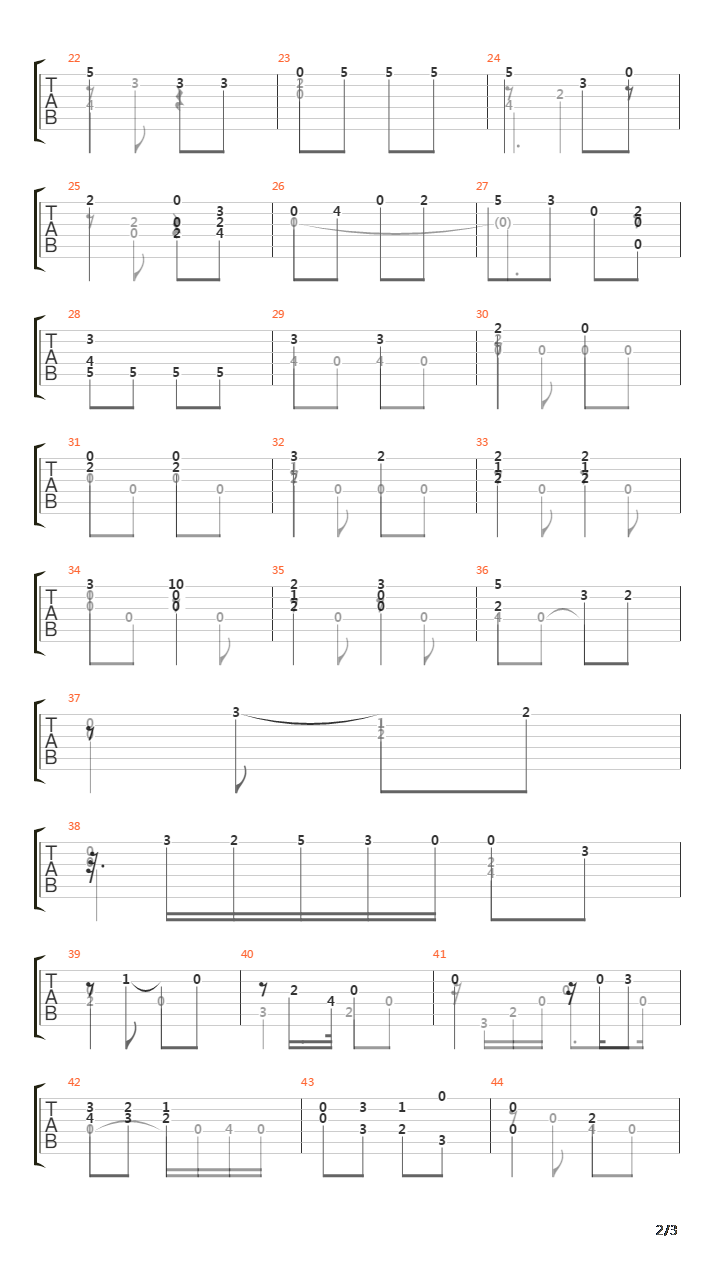 Opus 60 No 16吉他谱