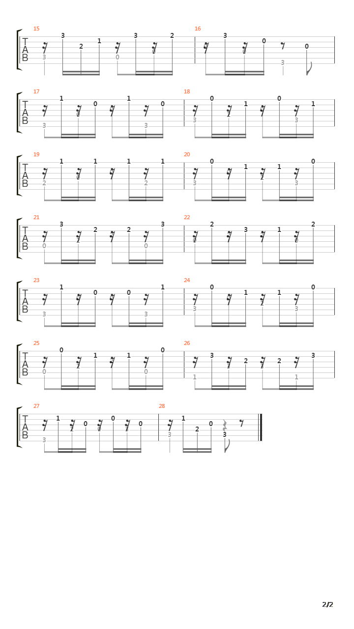 Opus 60 No 17吉他谱