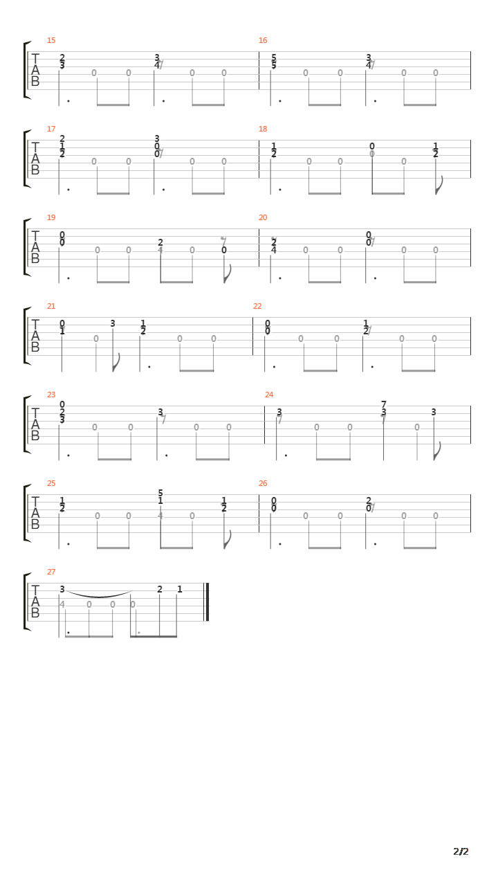 Opus 60 No 19吉他谱