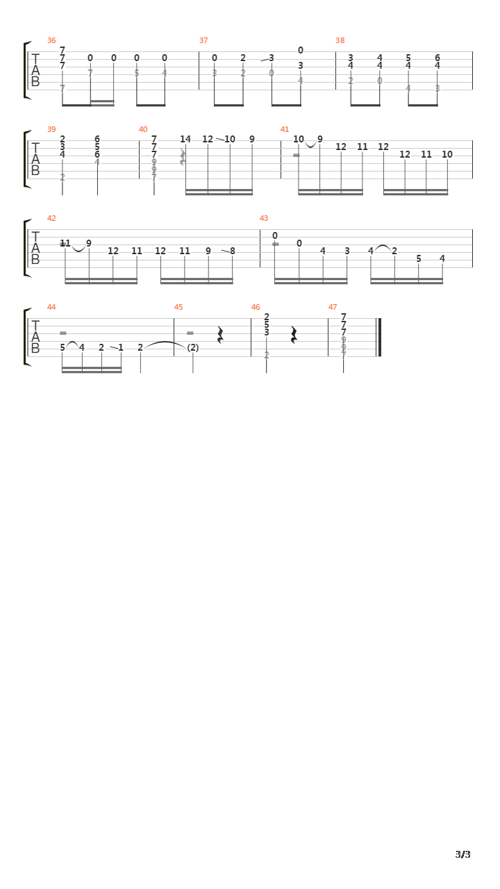 Estudio No 8吉他谱