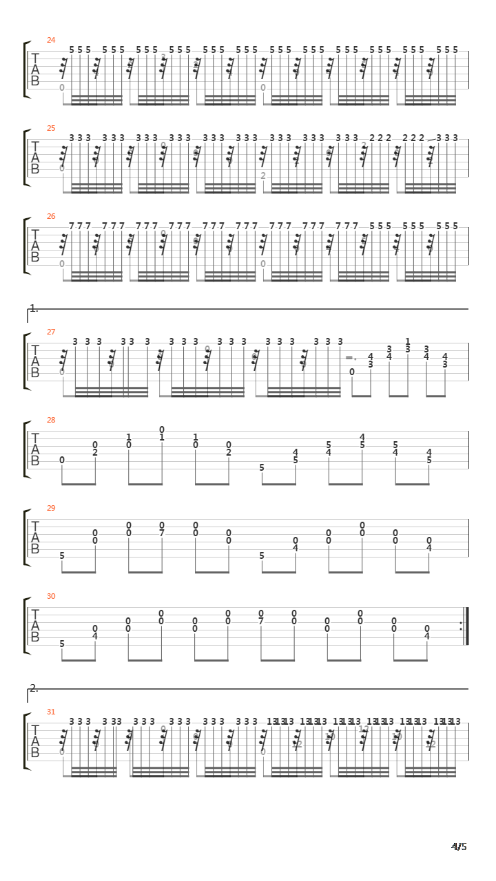 Ave Maria (Jose De Azpiazu)吉他谱