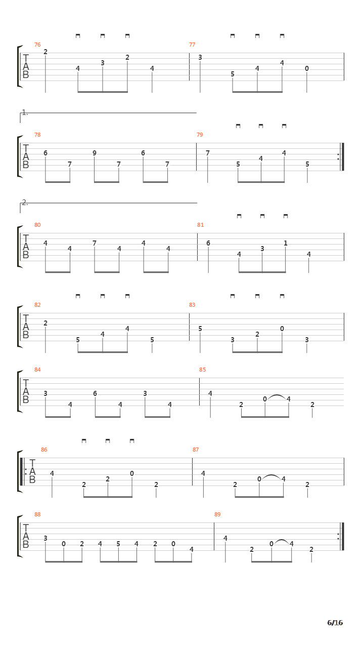 Impromptu 2 in Eb Minor吉他谱