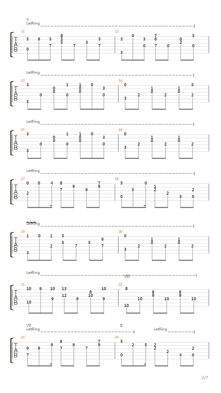 Serenade吉他谱