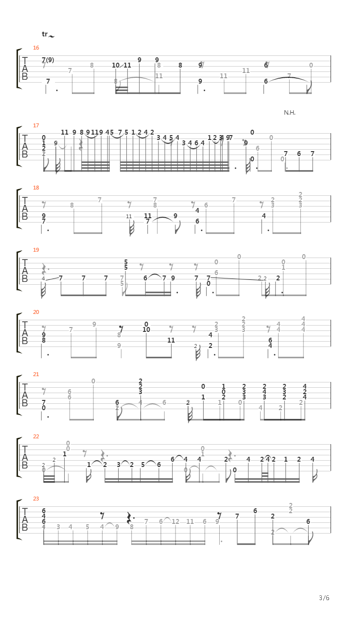 Opus 9 No 2 Nocturne吉他谱