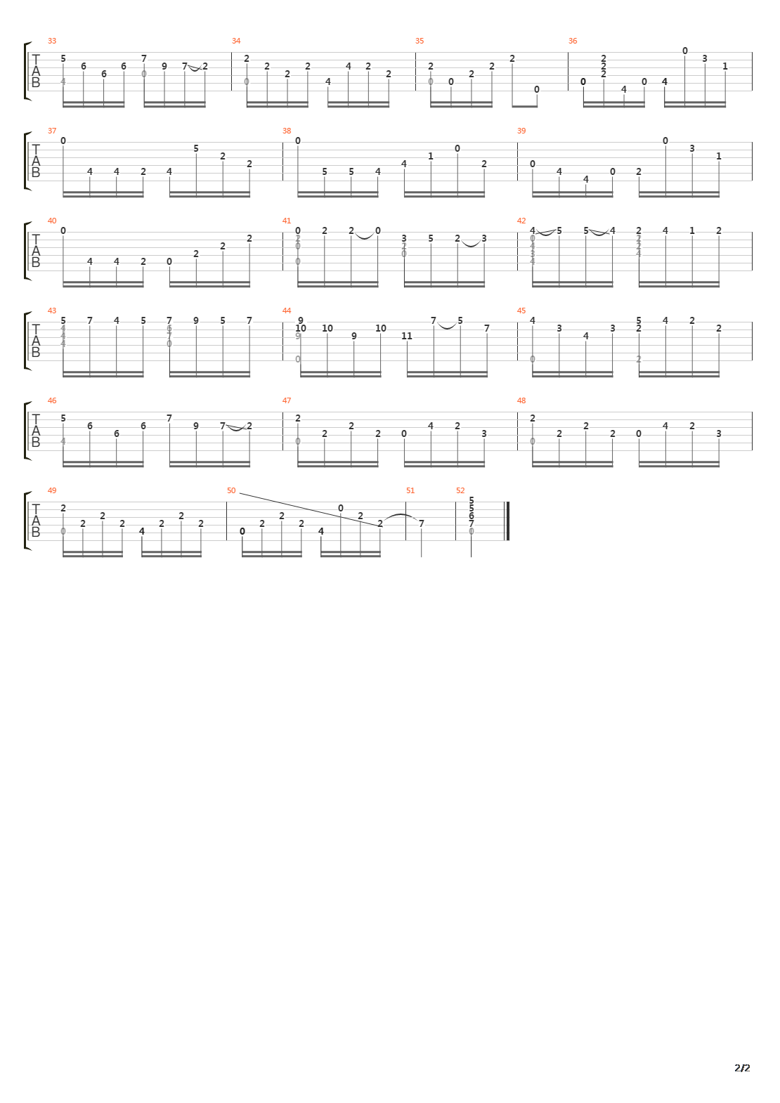 Opus 10 No 3吉他谱