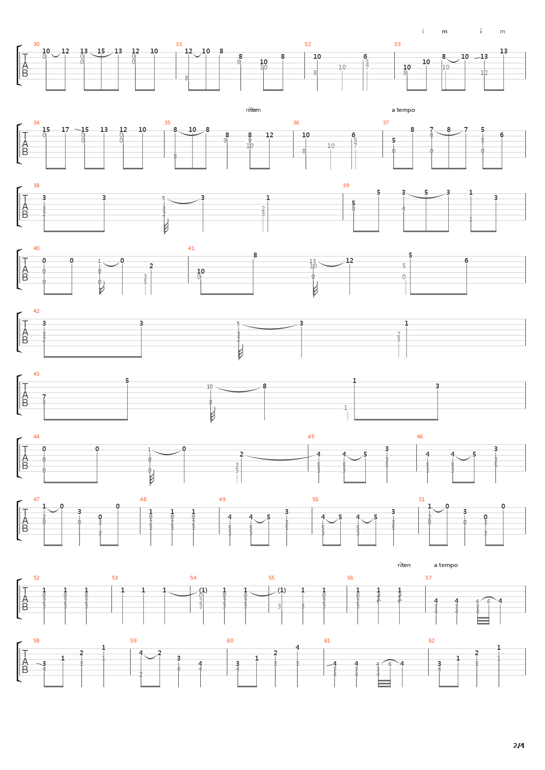 Opus 24 No 2 Mazurka吉他谱