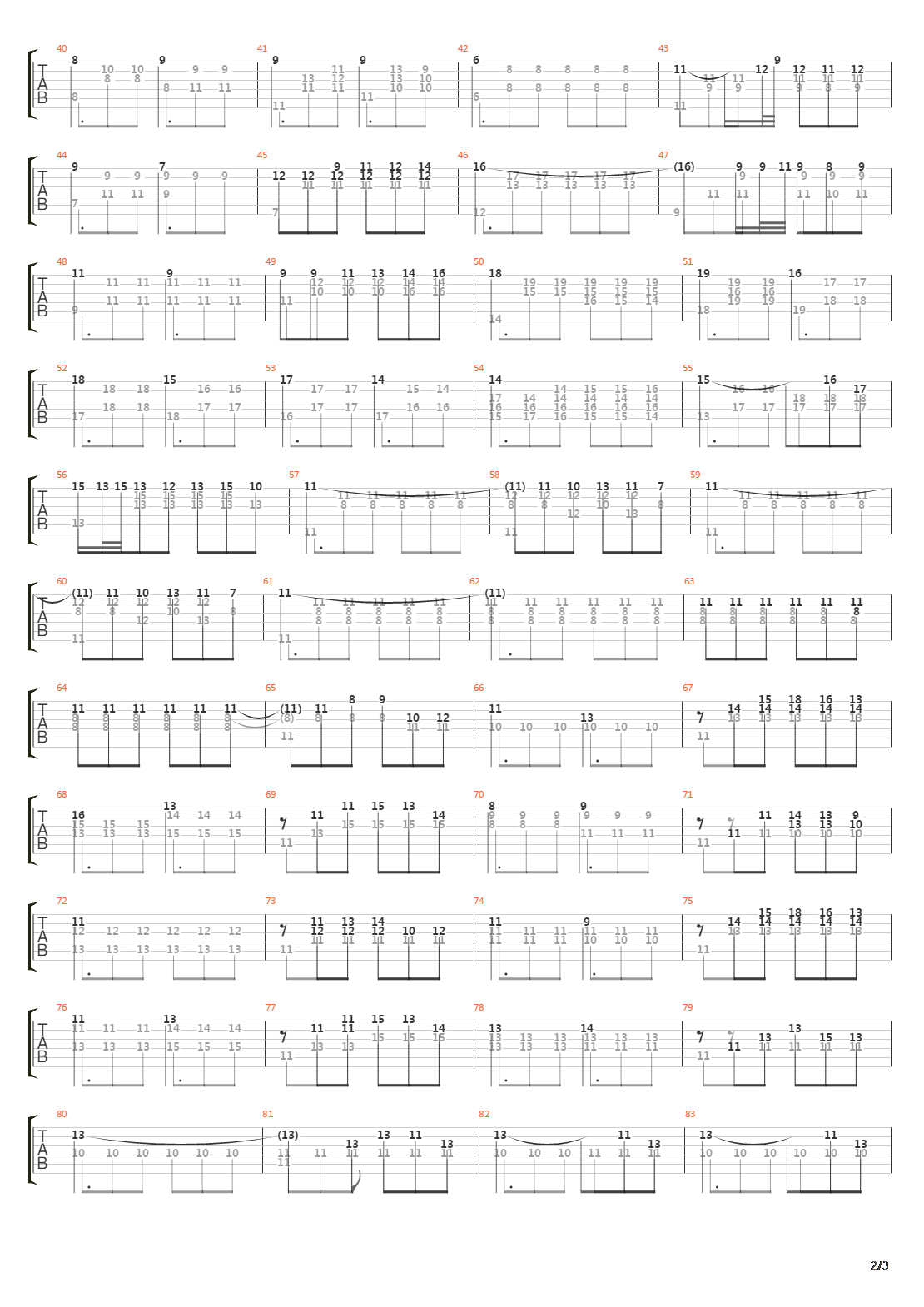 Opus 28 No 17 Prelude吉他谱