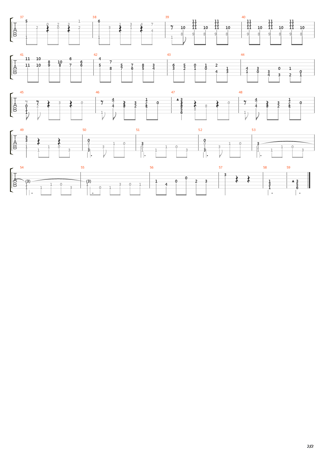 Opus 28 No 21 Prelude吉他谱