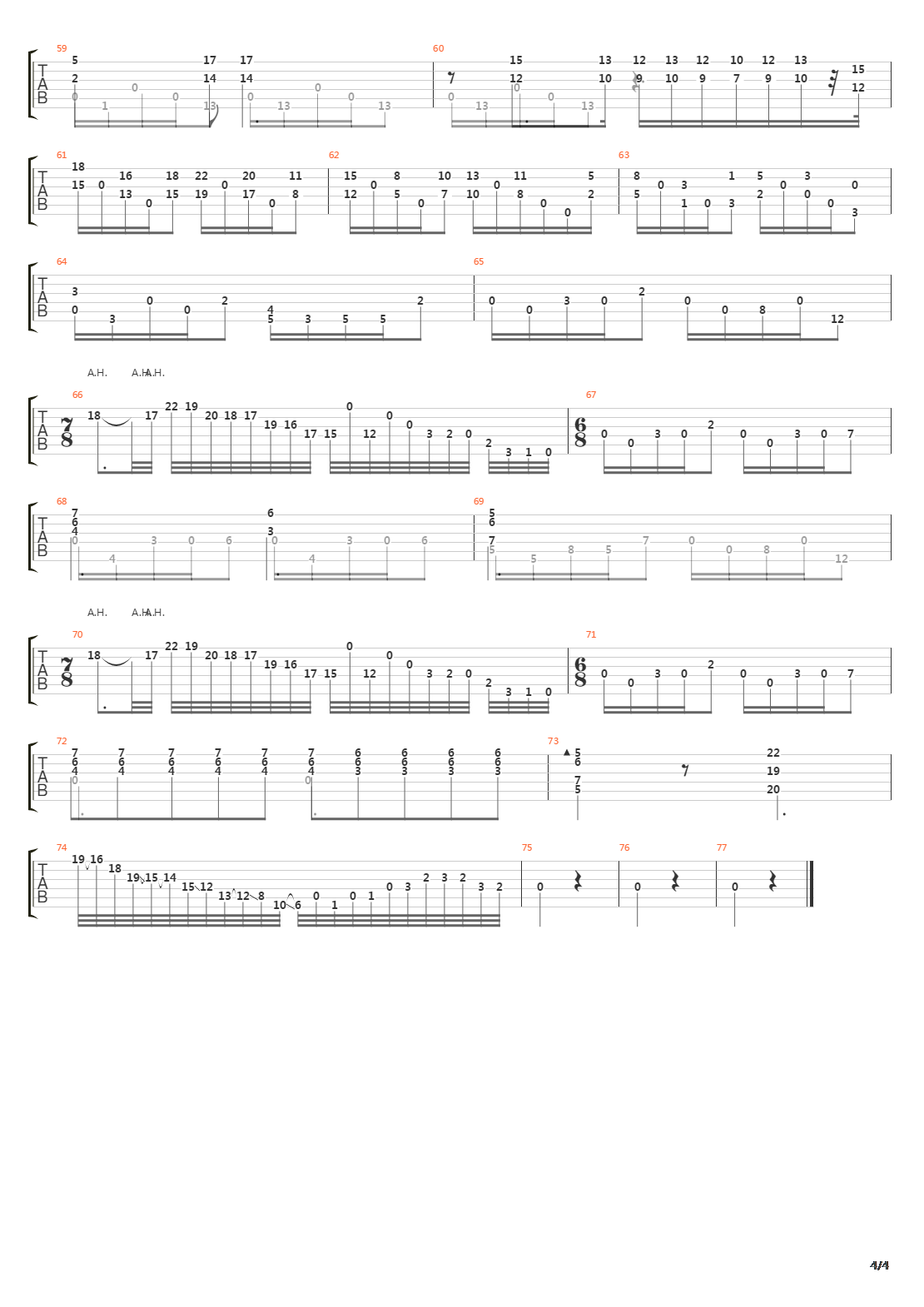 Opus 28 No 24 Prelude吉他谱