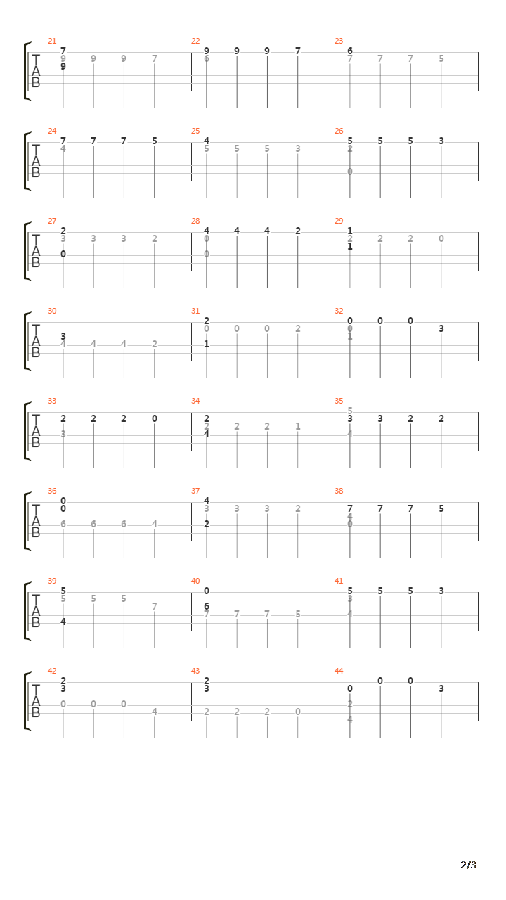 Suite En La Mayor (Passo)吉他谱