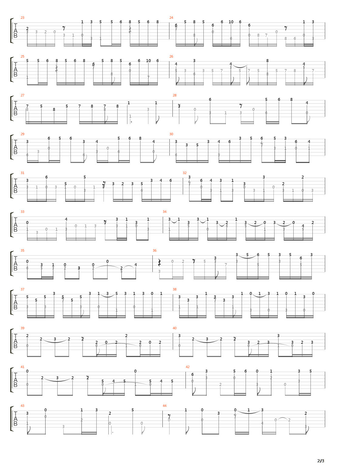 Etude 2 In F (Allegro)吉他谱