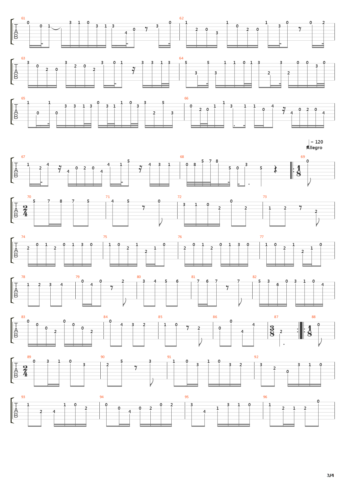 Fantasie (TWV 40 3)吉他谱