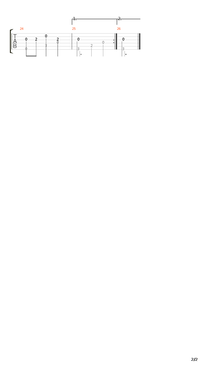 Minuet吉他谱