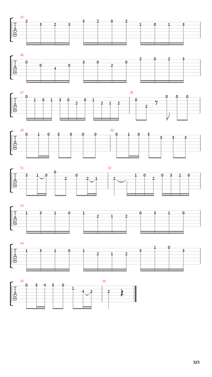 Sonata In A Minor 2 Spirituoso吉他谱