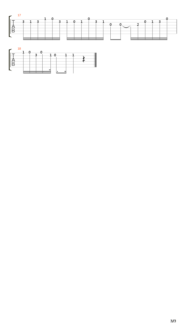 Sonatan In A Minor 3 Andante吉他谱