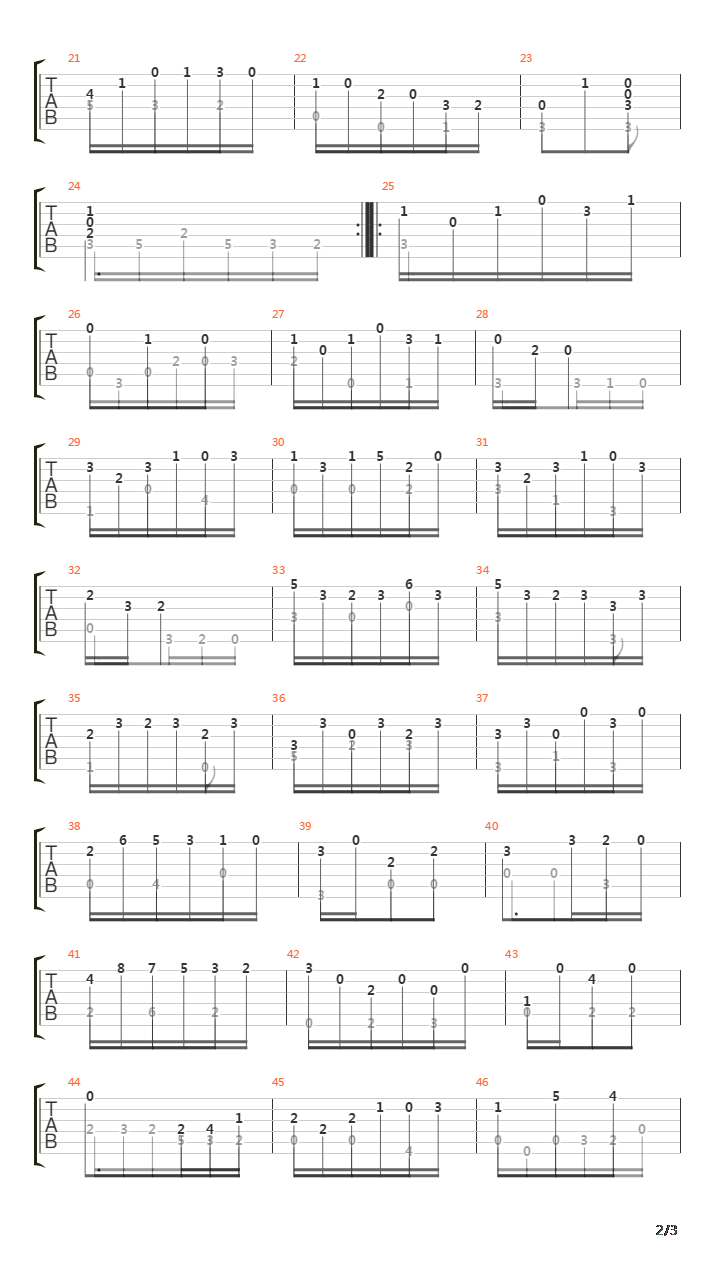 Sonata In Am - 1 Allegro吉他谱