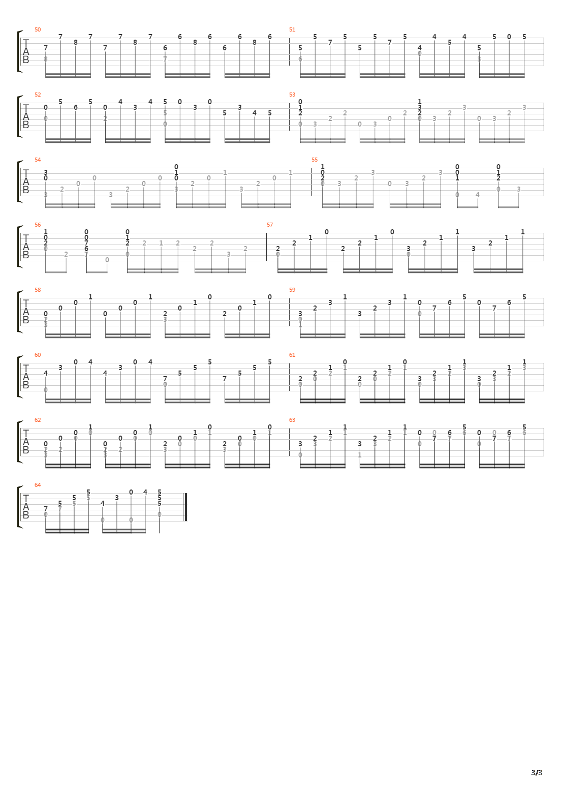 Sonata In Am - 8 Passacaille吉他谱