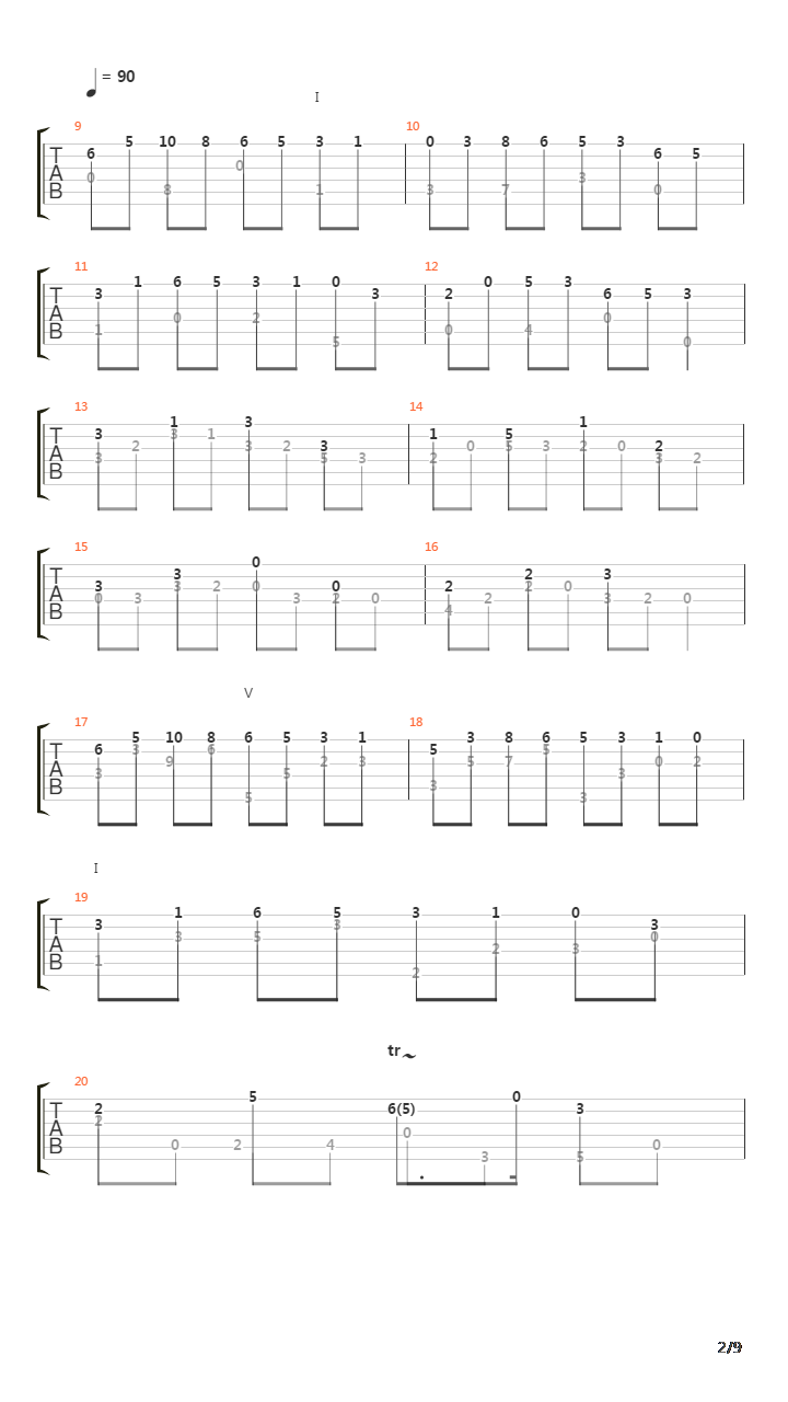 Suite No 7 Passacaille吉他谱