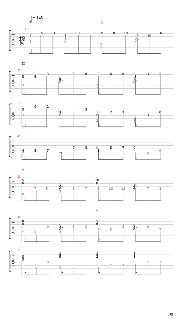 Suite No 7 Passacaille吉他谱