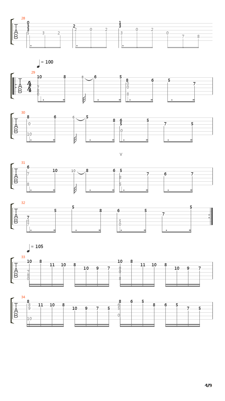 Suite No 7 Passacaille吉他谱