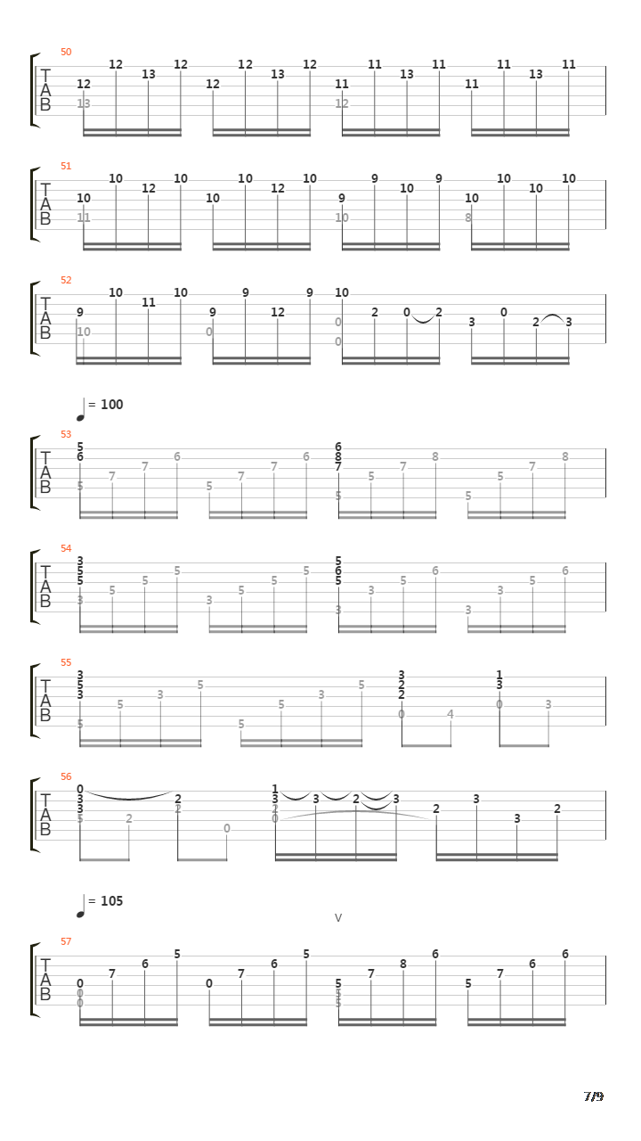 Suite No 7 Passacaille吉他谱