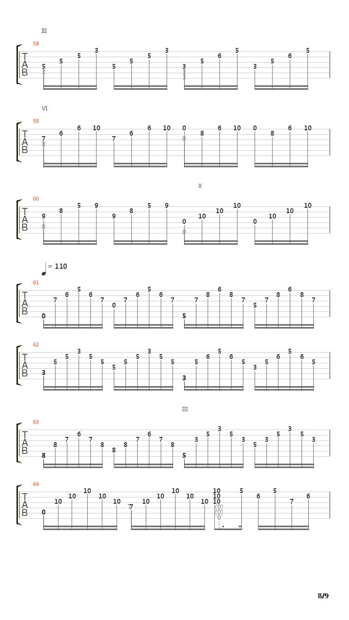 Suite No 7 Passacaille吉他谱