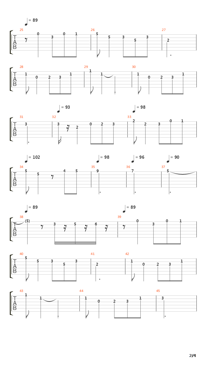 Berceuse吉他谱