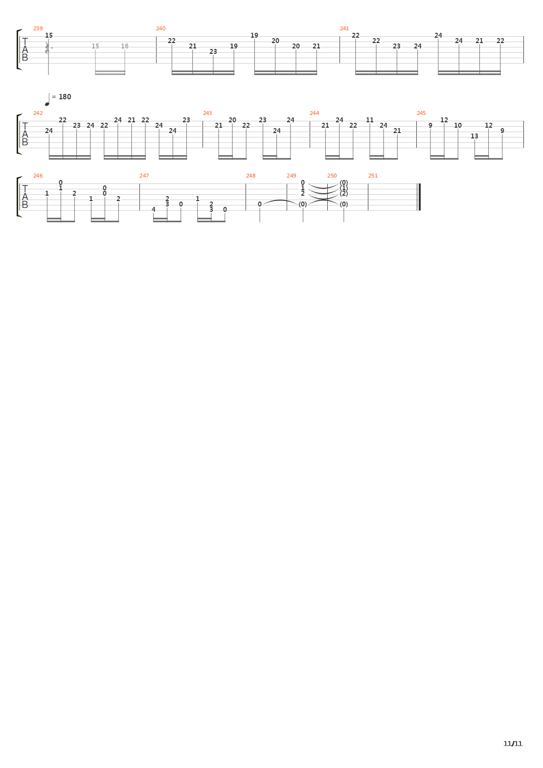 Brazilian Cycle吉他谱