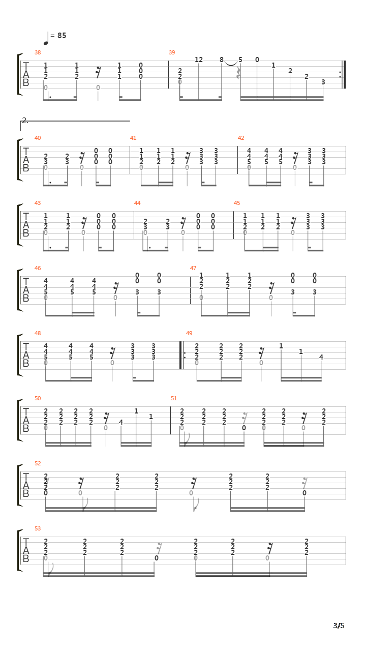 Chorino吉他谱