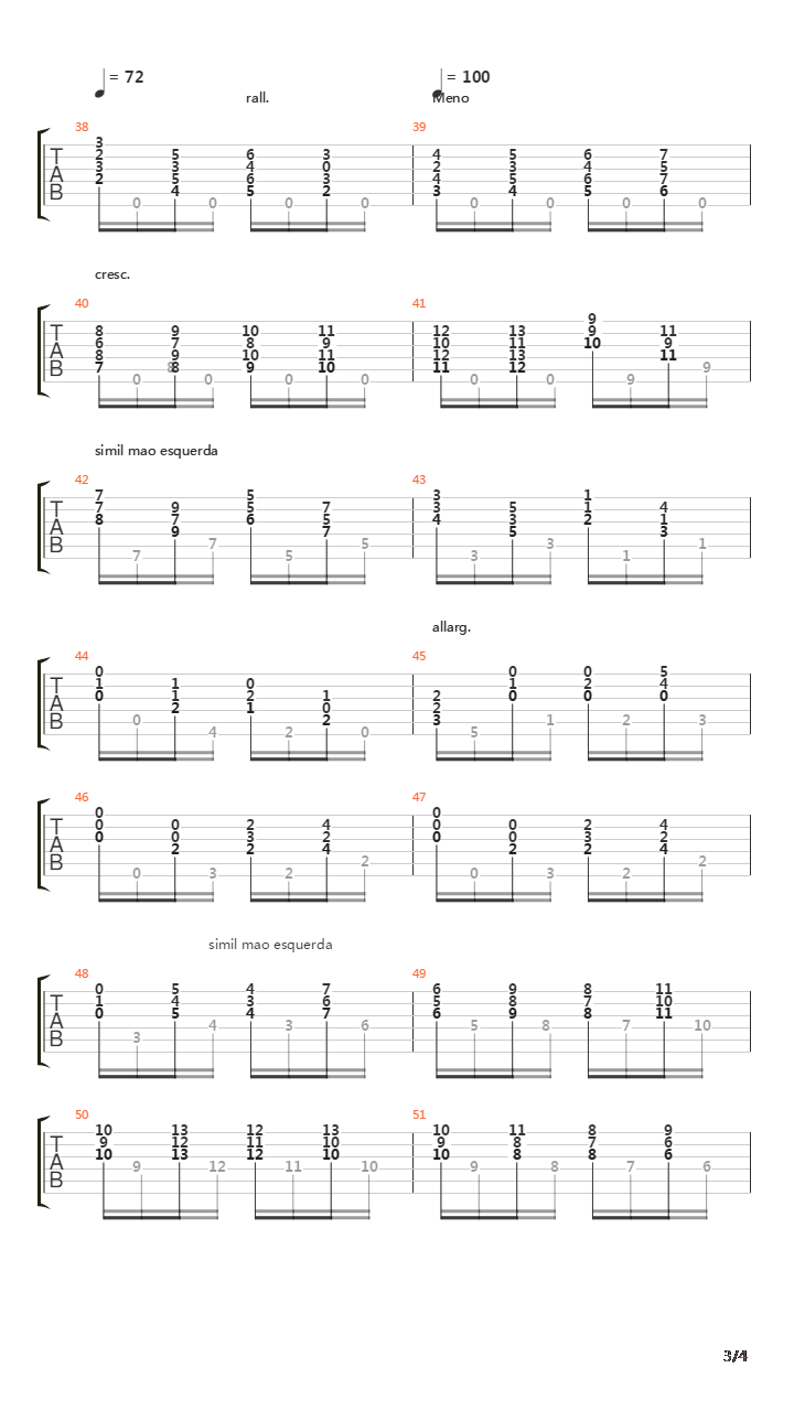 Etude No 6 in Em吉他谱