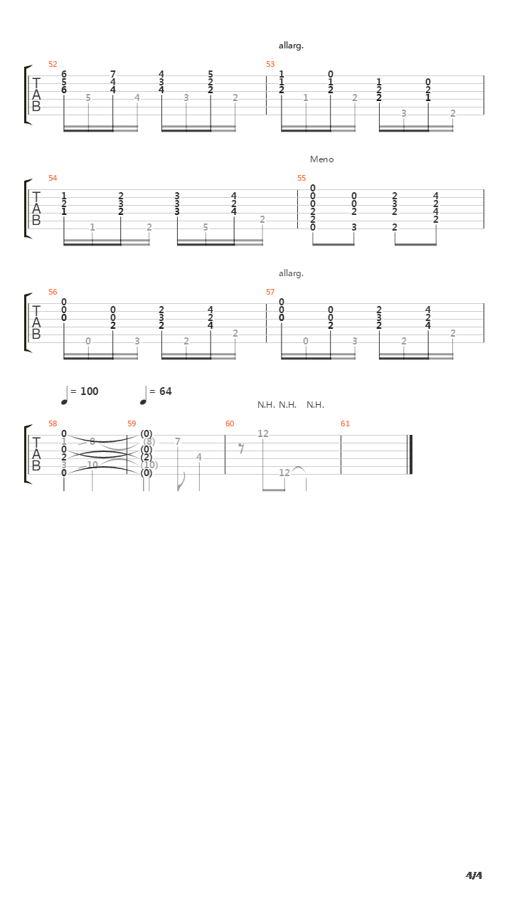 Etude No 6 in Em吉他谱