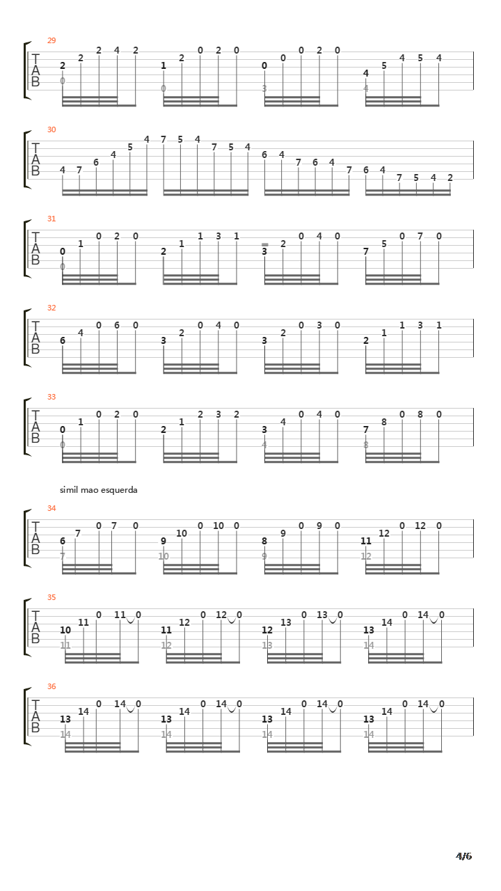 Etude No 9 in F sharp Minor吉他谱