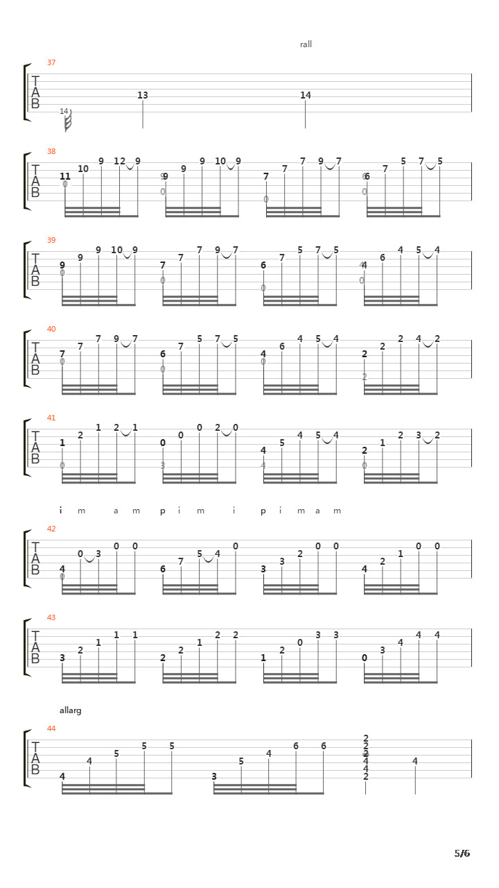 Etude No 9 in F sharp Minor吉他谱