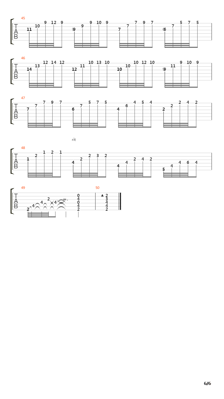 Etude No 9 in F sharp Minor吉他谱