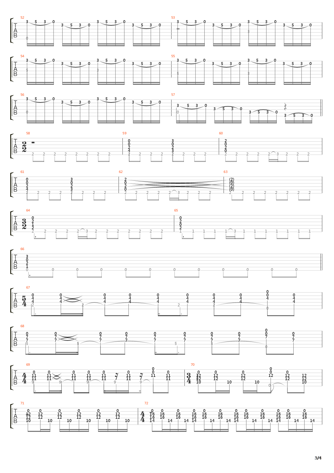 Etude No 10吉他谱