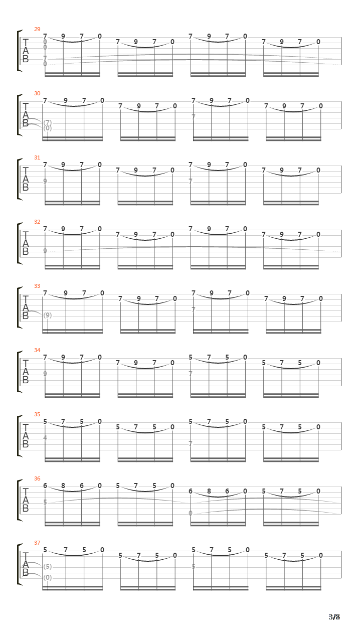 Etude No 10吉他谱