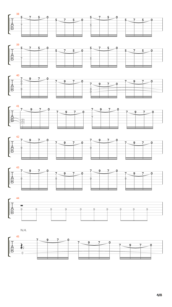 Etude No 10吉他谱