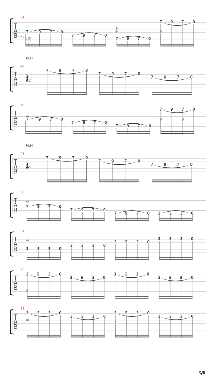 Etude No 10吉他谱