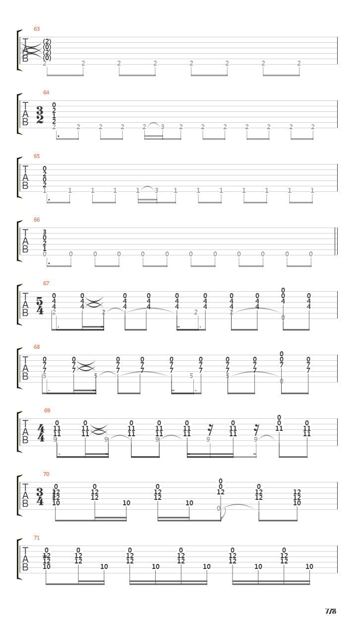 Etude No 10吉他谱