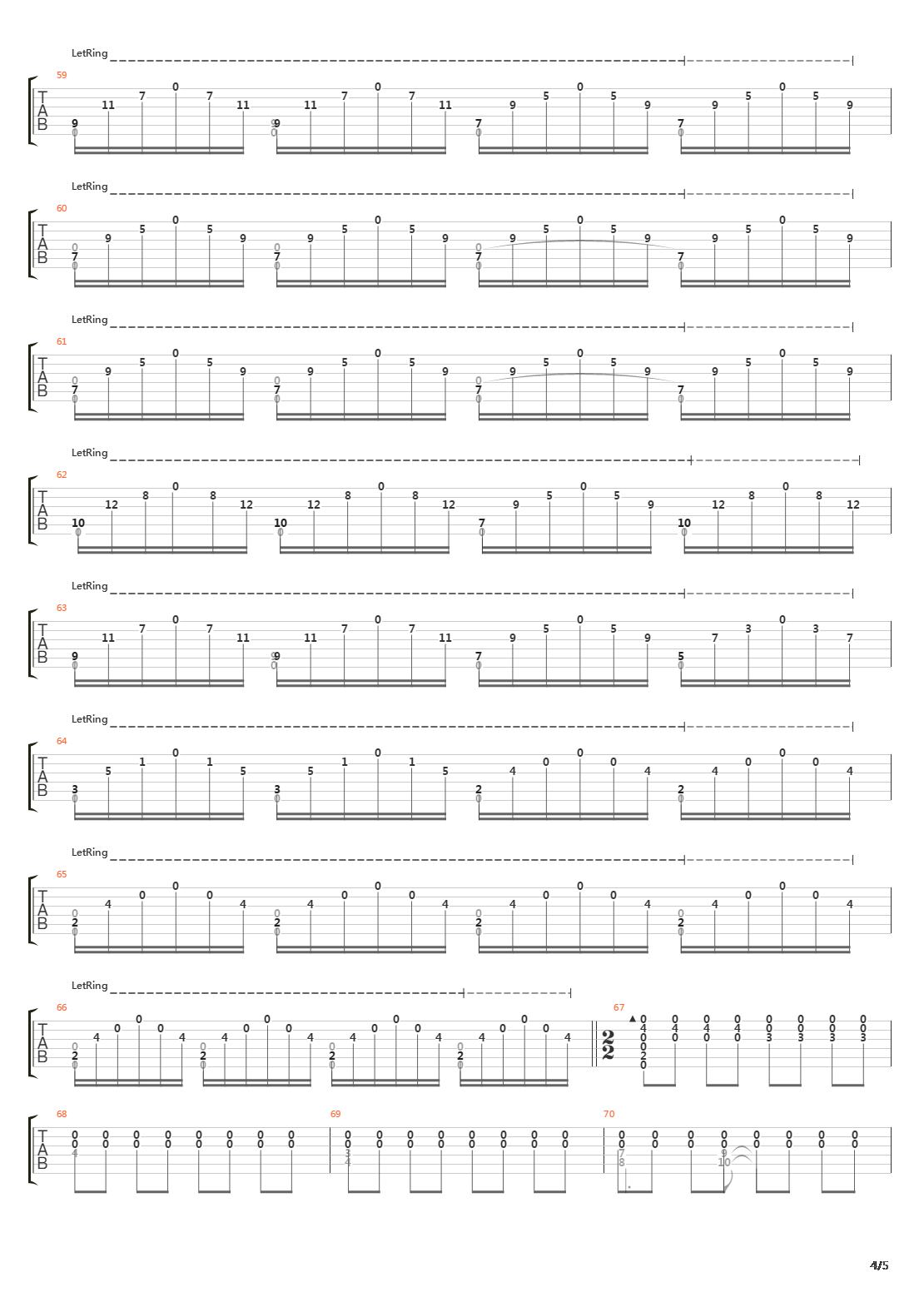 Etude No 11 In Em吉他谱