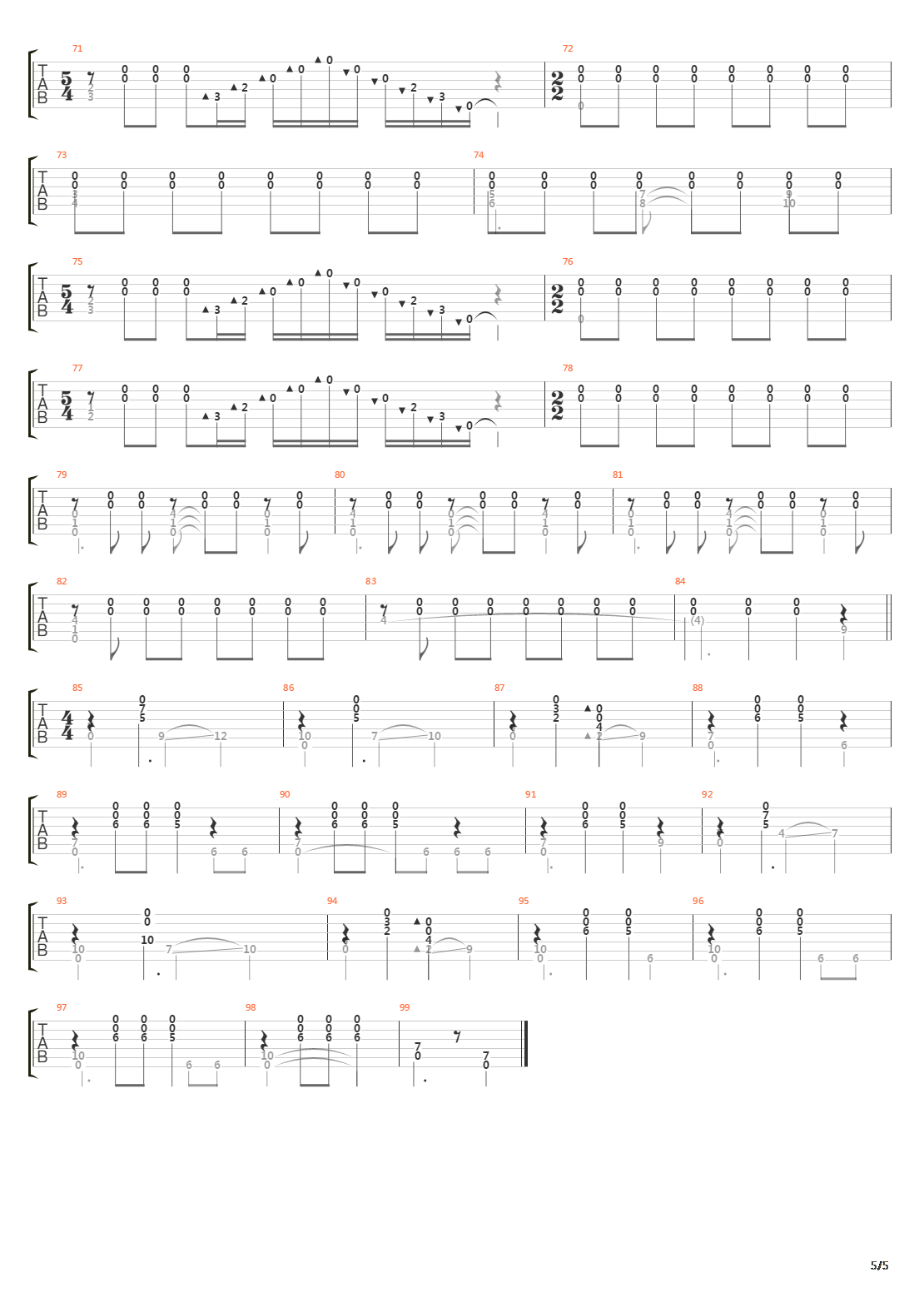 Etude No 11 In Em吉他谱