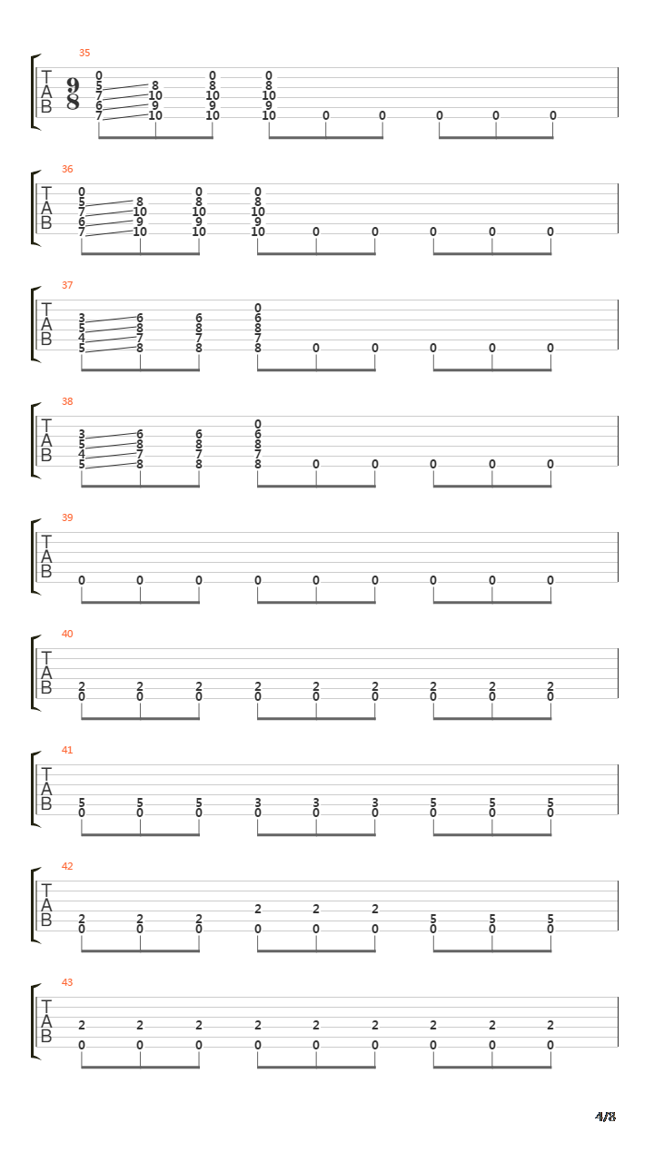 Etude No 12 In Am吉他谱