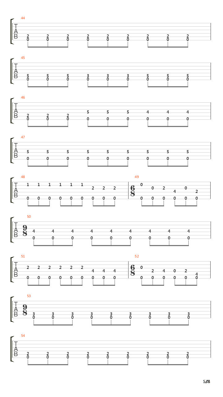 Etude No 12 In Am吉他谱