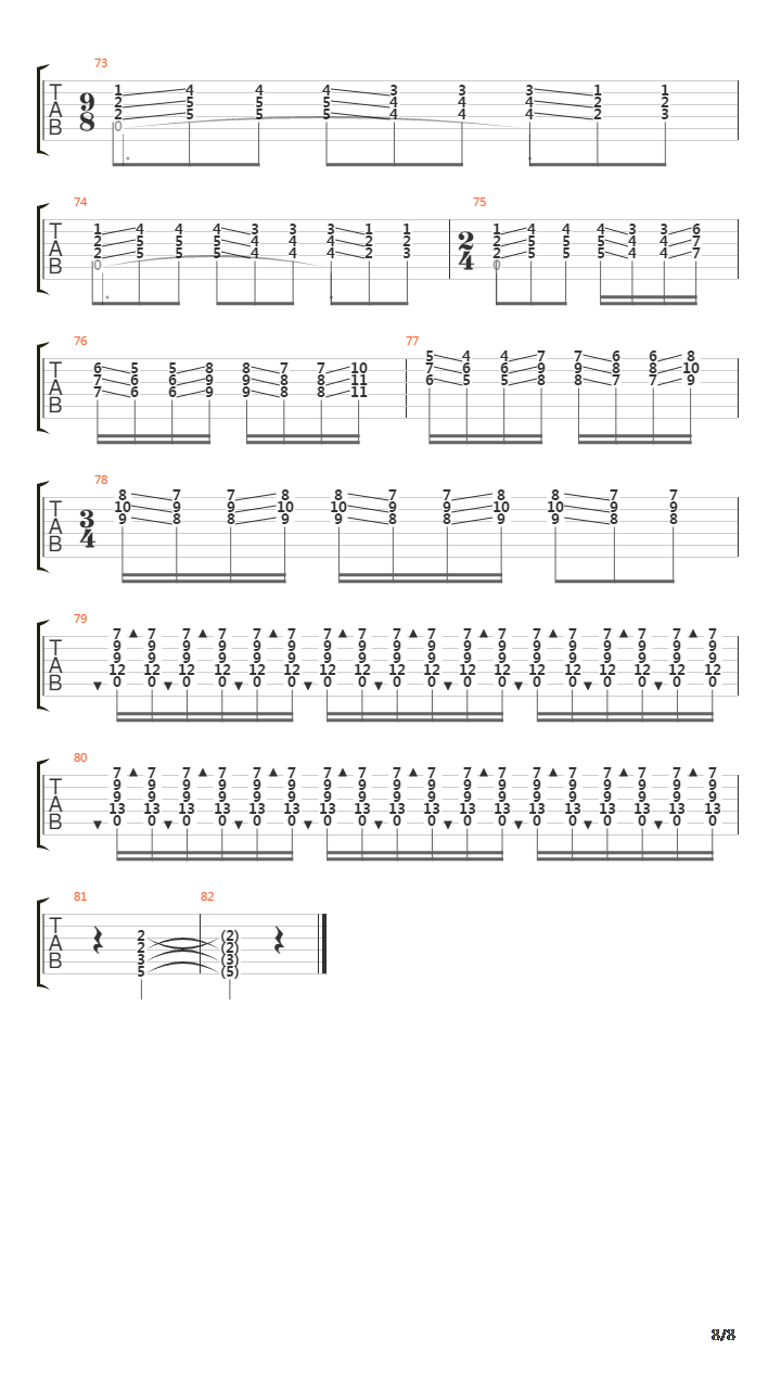 Etude No 12 In Am吉他谱