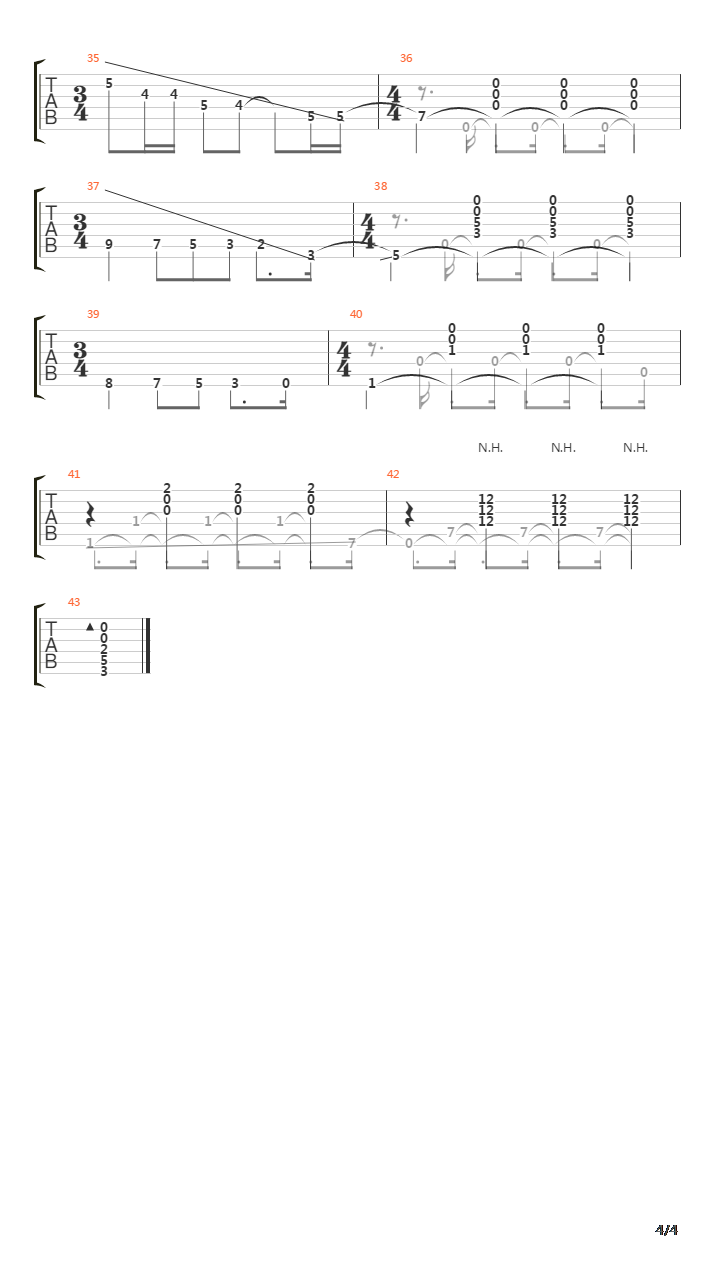 Preludio No 4吉他谱