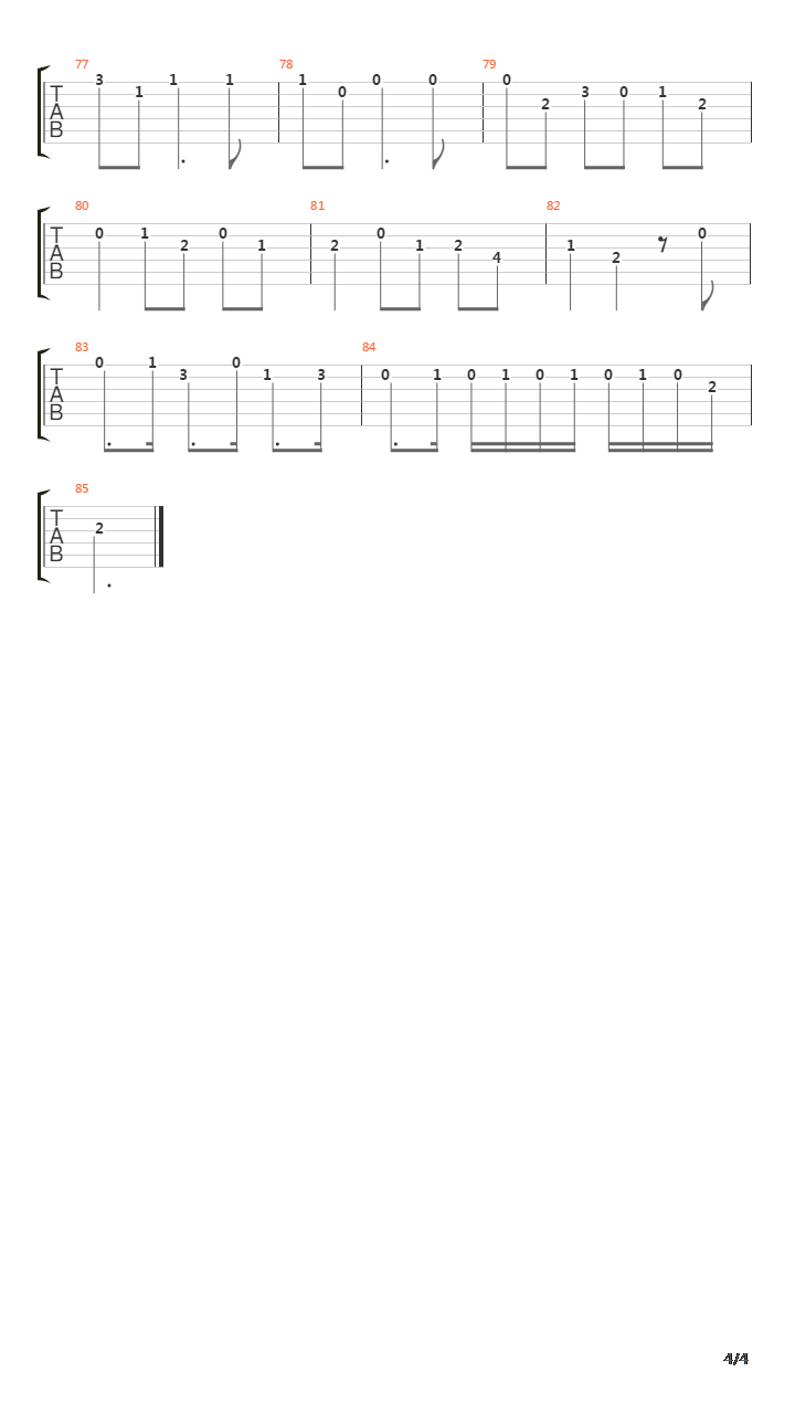 Chaconne吉他谱