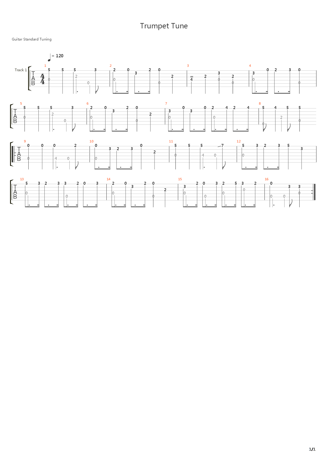 Trumpet Tune 2吉他谱